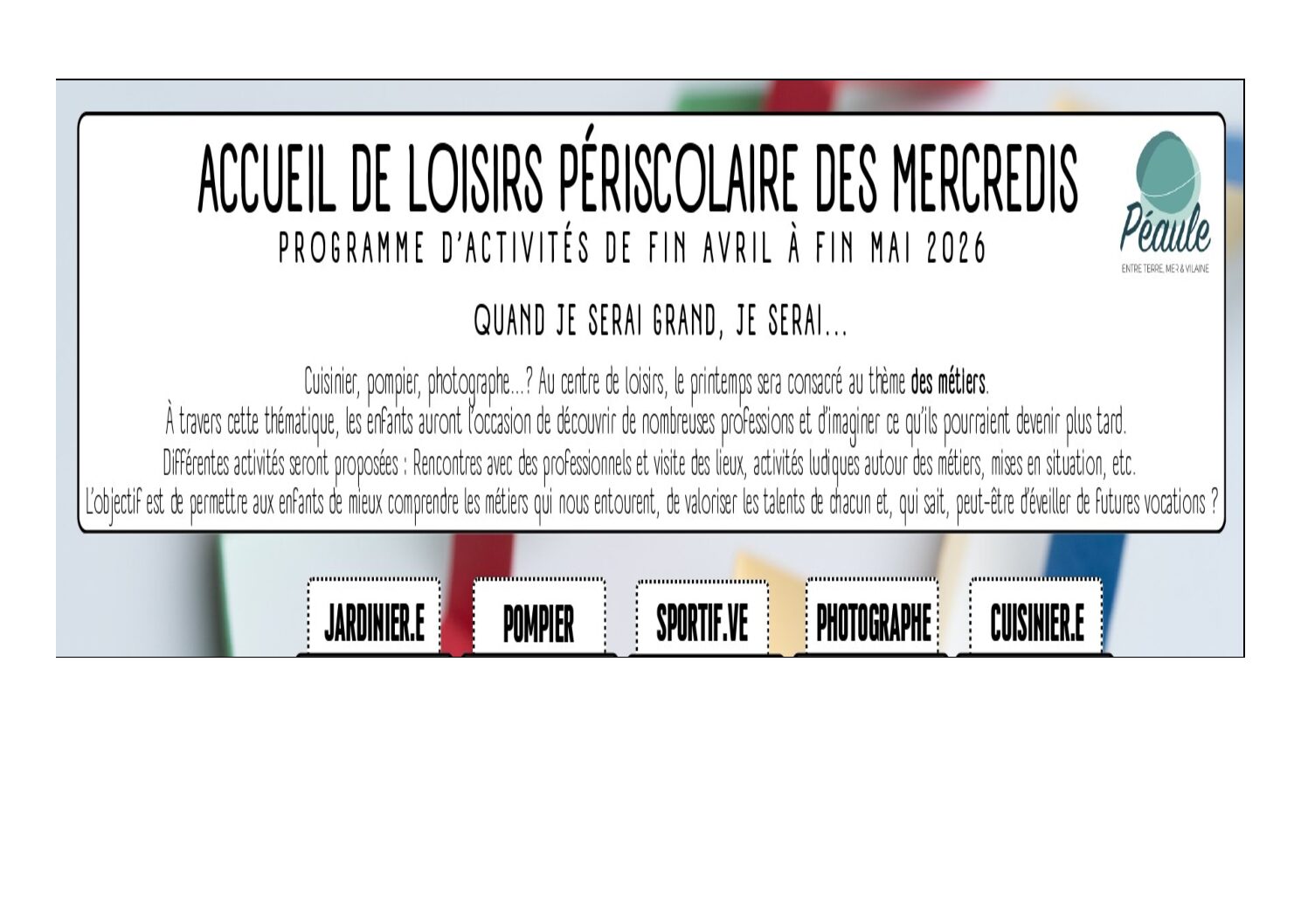 Programme activités ALSH