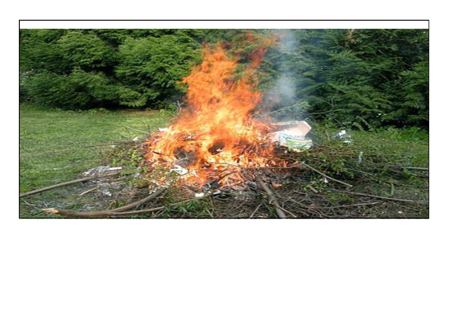 Interdiction de brûlage des déchets