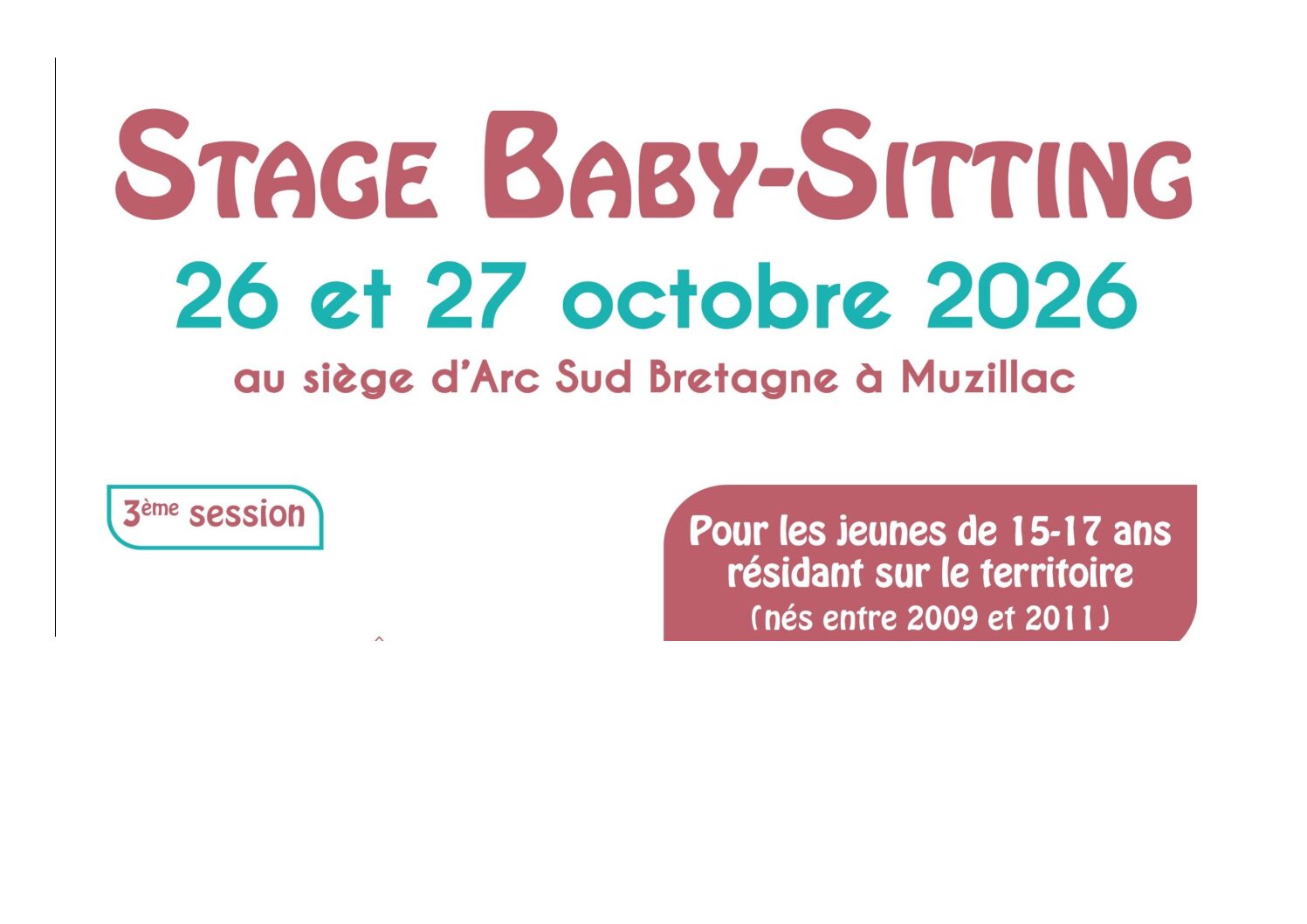 Stage baby sitting